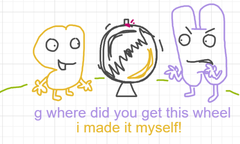 A panel from Ready Oar Knot, episode three of the Board Boards object show by Furretwalk/WalkingFurret.